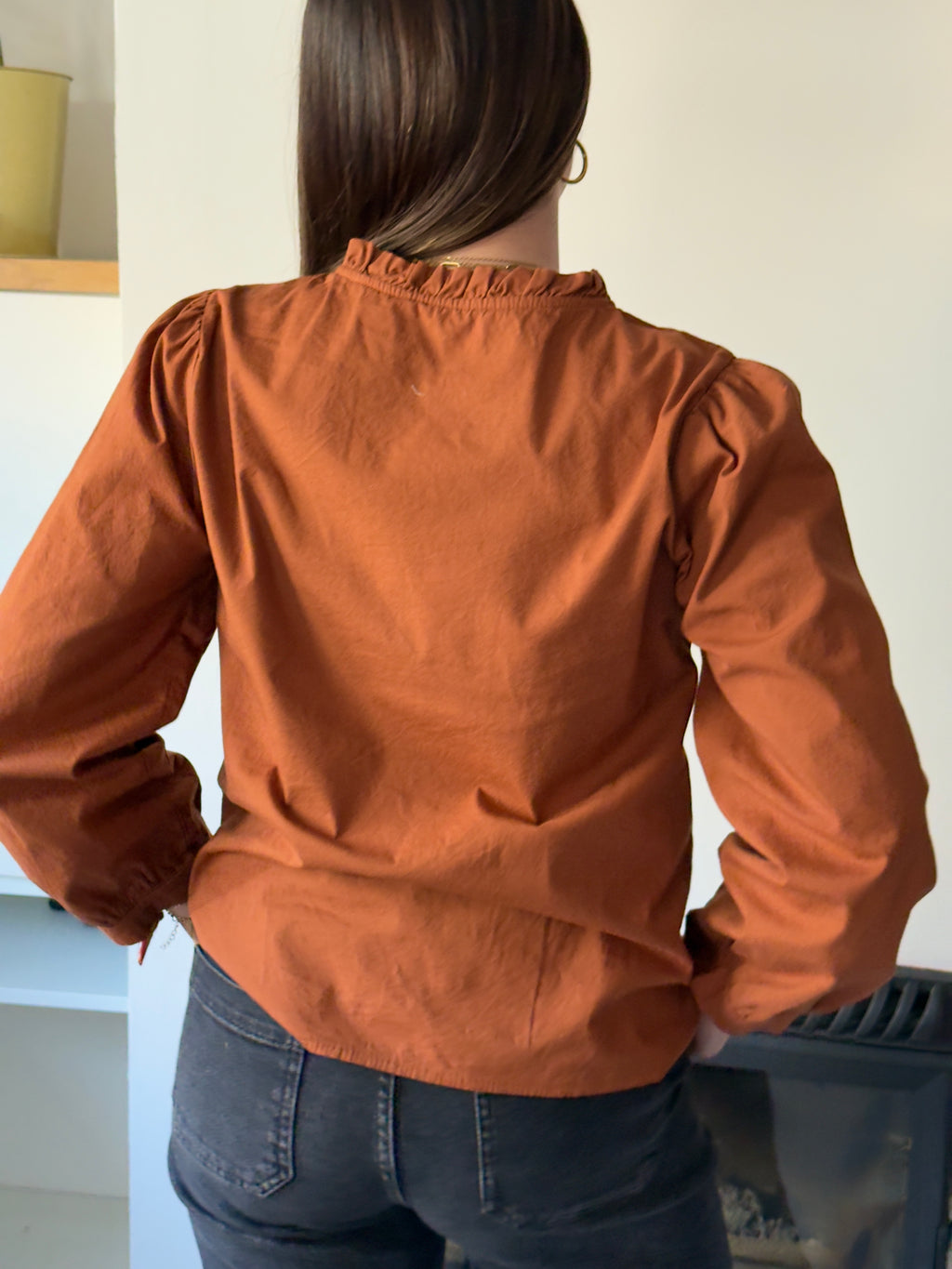CAMISA “MARA” COLOR TEJA